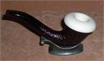 Big Ben-  Rusticated Meerschaum Calabash